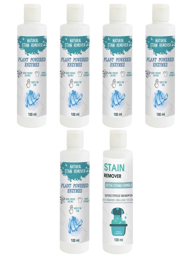 مجموعة مزيل بقع توفوس للقمصان (عبوة من 5 قطع) ومزيل بقع الدمى | محلول تنظيف متعدد الأسطح للملابس والأقمشة والمفروشات (100 غرام لكل عبوة) - Image 1